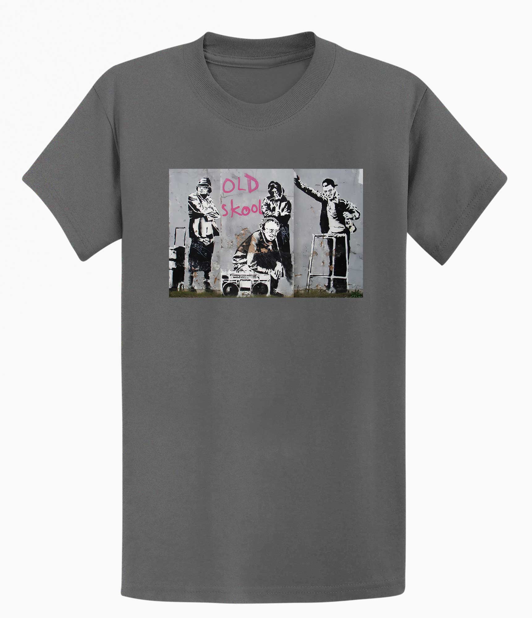Image of Banksy Unisex T-Shirt - Old Skool Banksy-Apparel